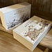 candle jars with lids box and logo print